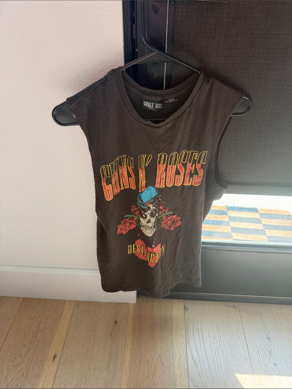 Guns N Roses Black Graphic Muscle Tee - Size XS